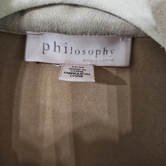 Philosophy Beige Shirt Jacket - Picture 4 of 5
